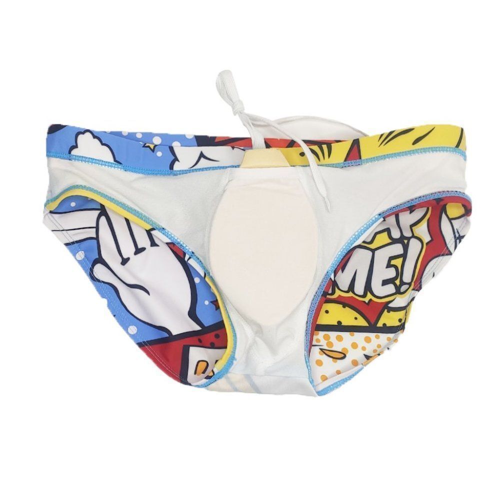 Men' s Padded Naughty Speedo Swim Briefs Pouch Enhancing WTF Swimwear Size XL - Picture 6 of 10
